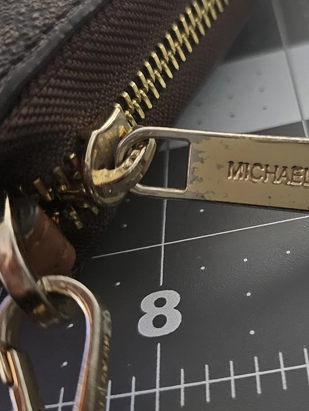Michaels Black Leather with Gold Logo